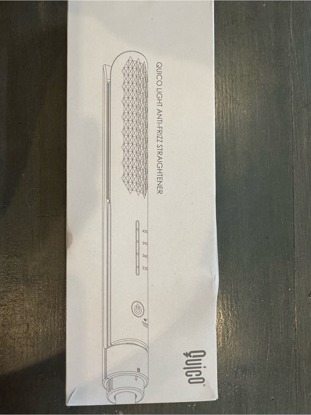 Light Anti-Frizz Hair Straightener — White